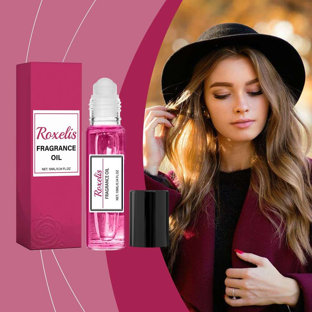 Roxelis Women's Roll-on Rose Scent Wrist Neck Portable Fresh Niche Fragrance Perfume S260131