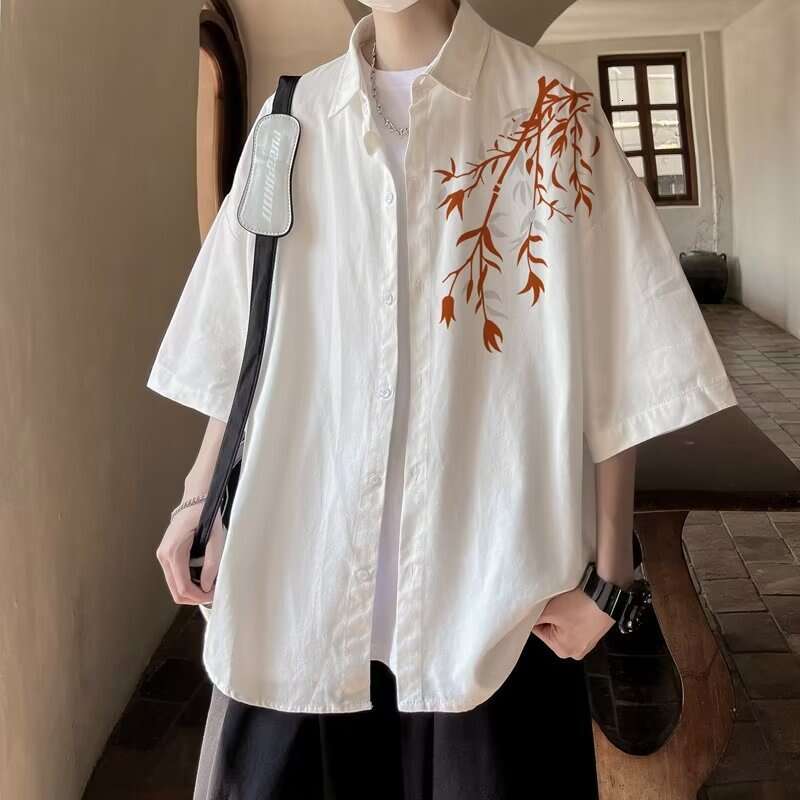 Happy Chinese Style Long Sleeve Shirt For Men Spring And Autumn New National Trend Loose Casual Jacket Luanyun Luanyun