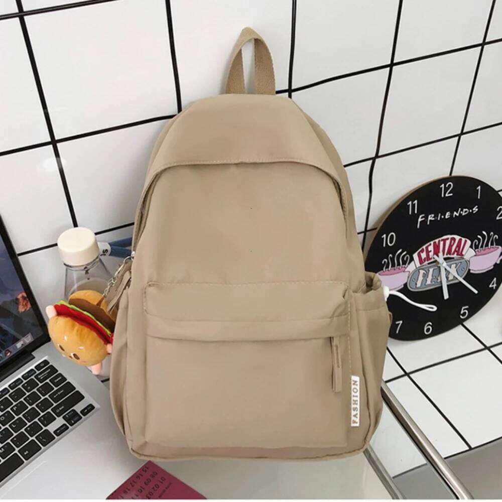 Fashion Schoolbag for Teenage Waterproof Nylon Girls Bagpack Cute Women Laptop Backpack Travel Bag Black Pink Bookbag Unisex