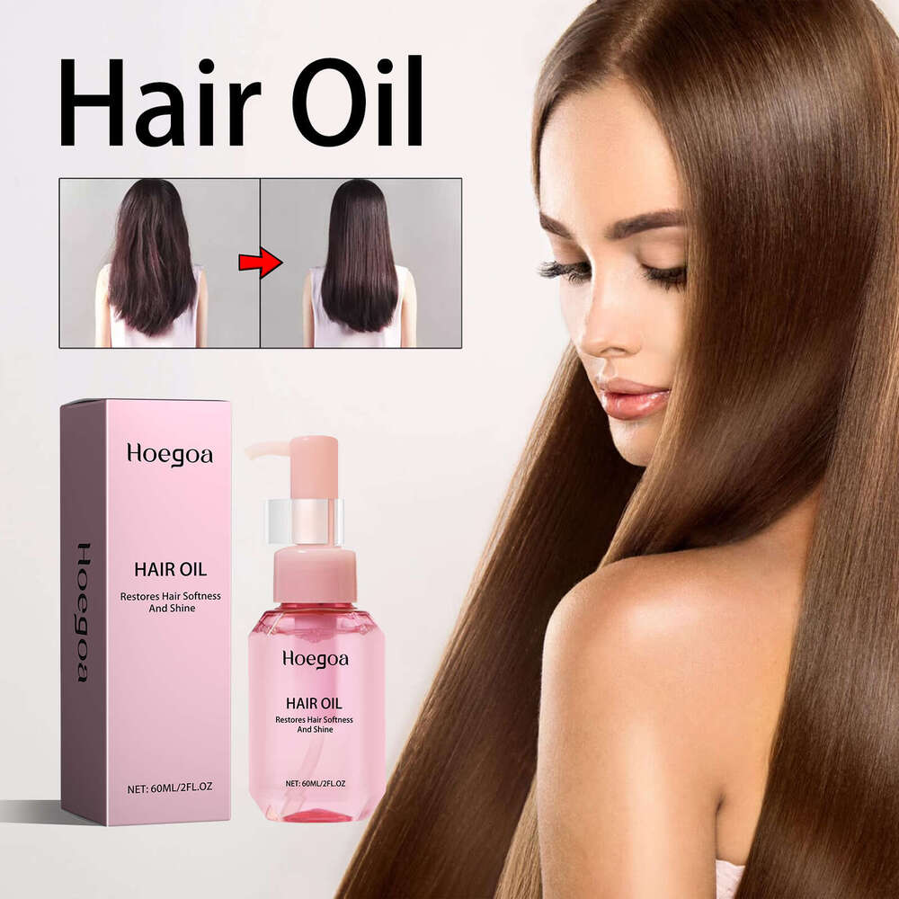 Hoegoa Oil Smooth Repair Split Ends Dry Frizzy Thick Strengthening Volumizing Hair S260131