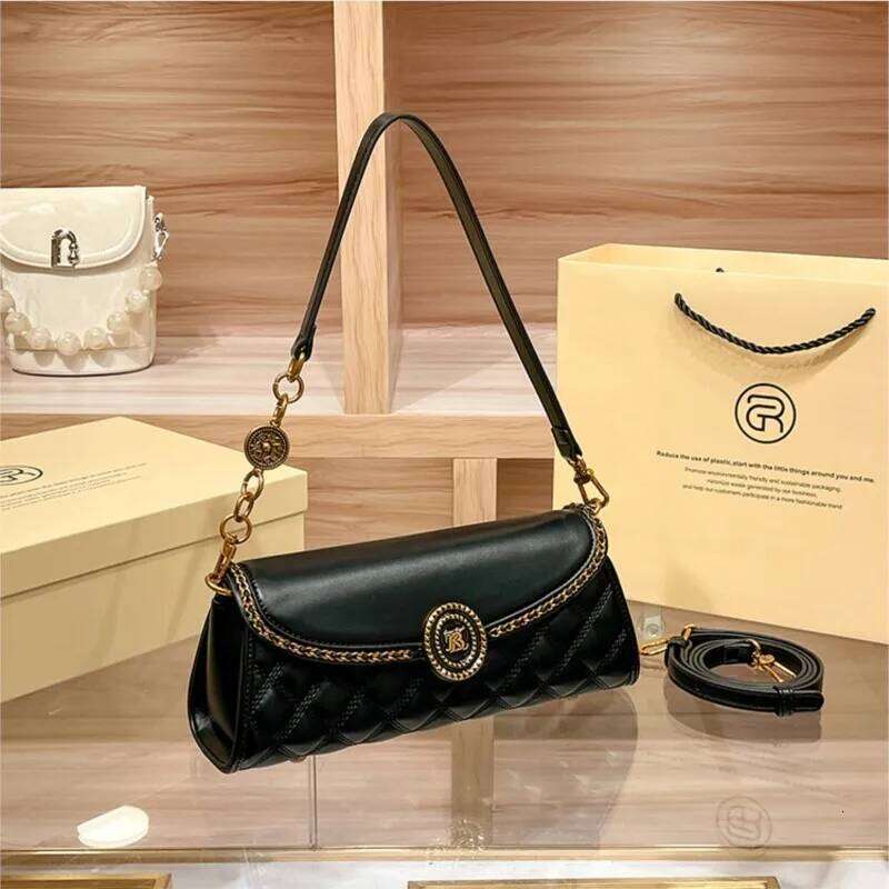 Women's handbag designer underarm bag, women's 2024 new high-end texture handbag, autumn and winter crossbody shoulder bag