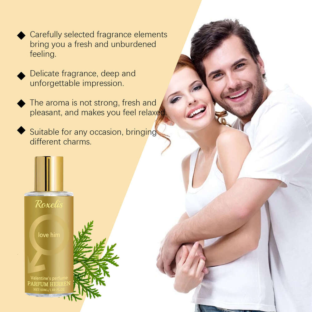 Roxelis Valentine's Day Eau de Cologne Men's Light Fresh Charming Long-lasting Date Couple Fragrance S260131