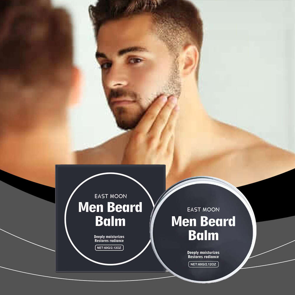 East Moon Men's Beard Care Cream Soft Styling Nourishing Moisturizing Gentle Skin-Friendly Refreshing Non-Sticky S260131