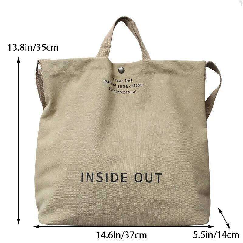 Canvas Crossbody Bags for Women Fashion Crossover Purse Cotton Shoulder Bag