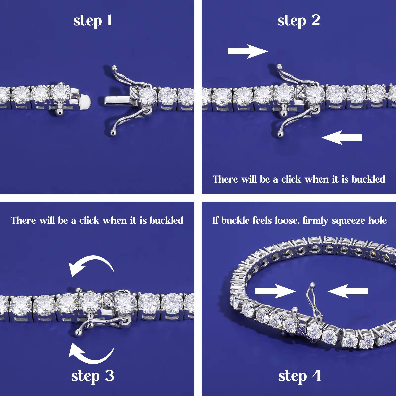 Fashion 2mm-6mm VVS Moissanite Diamond Tennis Bracelet Luxury Womens Men Gold 925 Sterling Silver Lab Grown Mossanite Jewelry