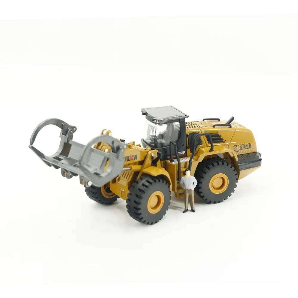 Huina 1:50 static mixer dump truck loader roller vehicle suit excavator children's toy engineering alloy model Y260131