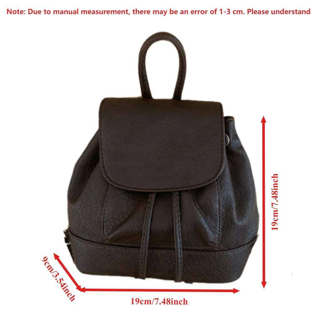 Students Women Travel School Dual Shoulder Bag 2025 New Versatile PU Leather Cute Fashion Backpack for College