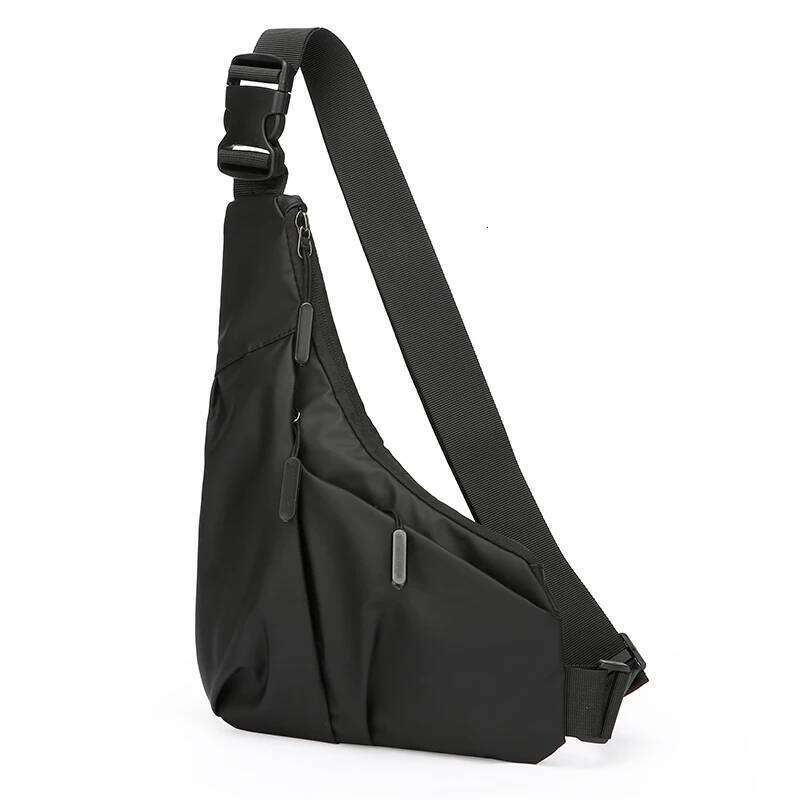 Men's slim stylish triangular-shaped bag with a simple shoulder strap for carrying, trendy casual, portable and practica