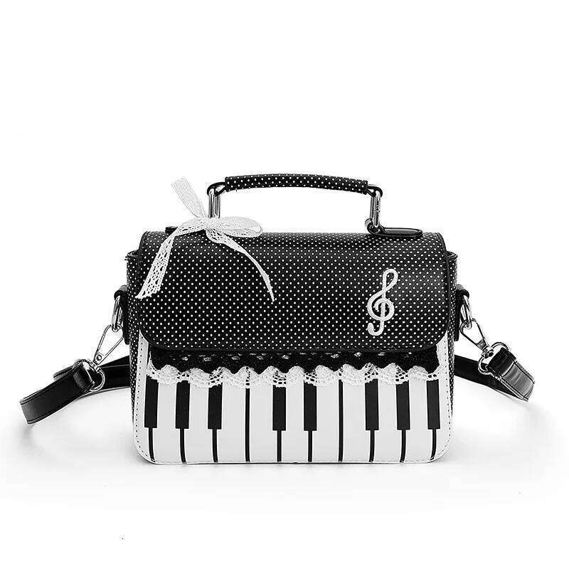 Womens Music Small Shoulder Piano Guitar Shape Crossbody Bags Tote Purse XJ260131