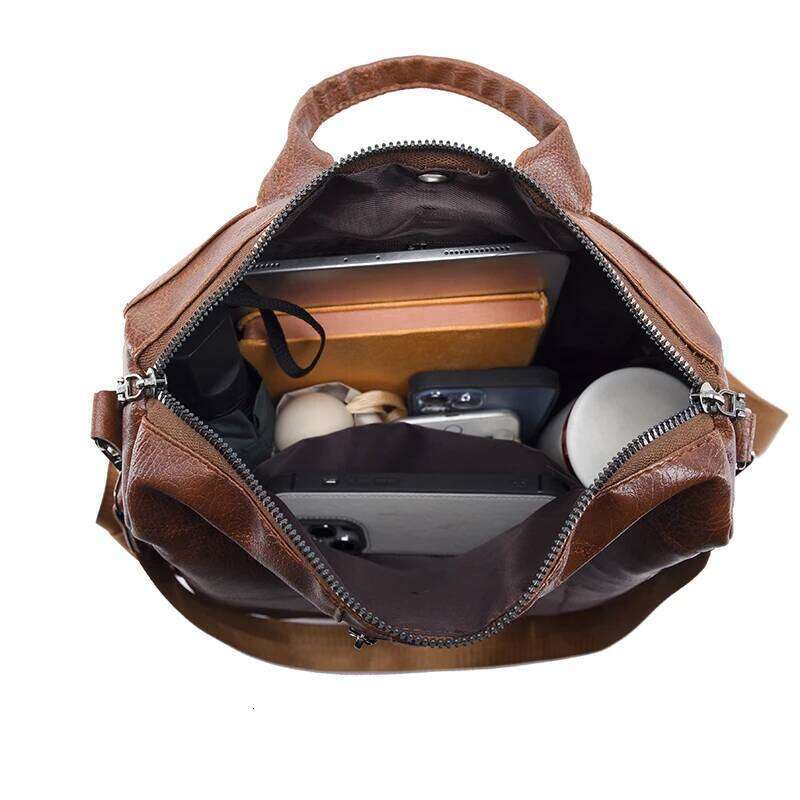 Retro Women Sac A Dos Female Pu Leather Backpacks Purses Designer Ladies Large Capacity Mochilas Rucksacks High Quality Bookbags