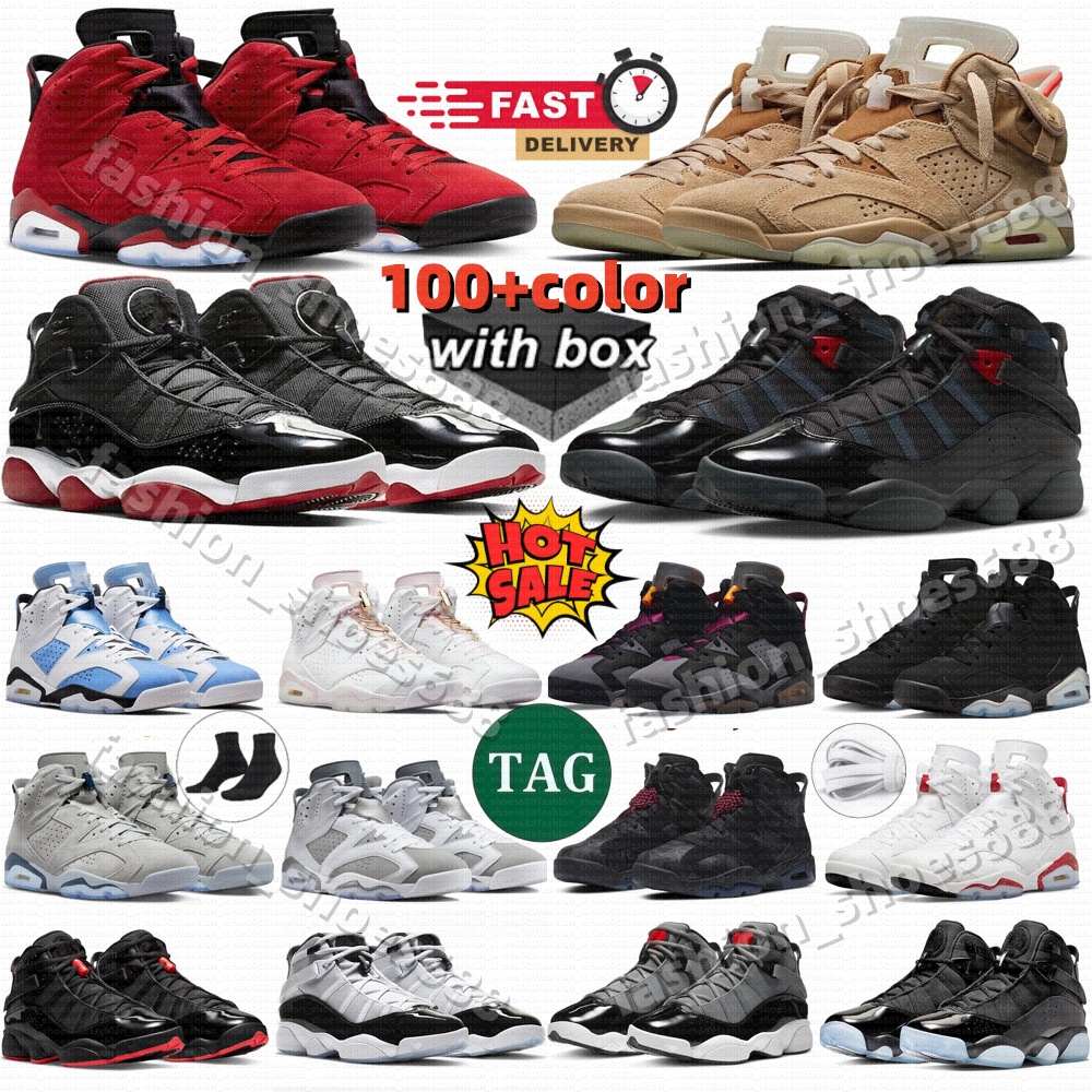 Designer Shoes 6 6s J6 Ring With box Aqua Toro Bravo Ochre Georgetown Cool Grey Metallic Silver UNC Oreo British Khaki Outdoor Sports Trainers Men Women Sneakers