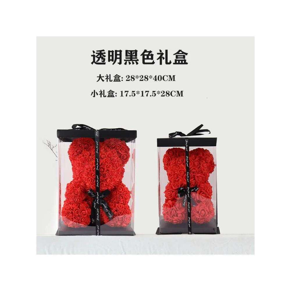 Bear with rose in a gift box for Valentine's Day, Christmas, and birthday presents. Y260131