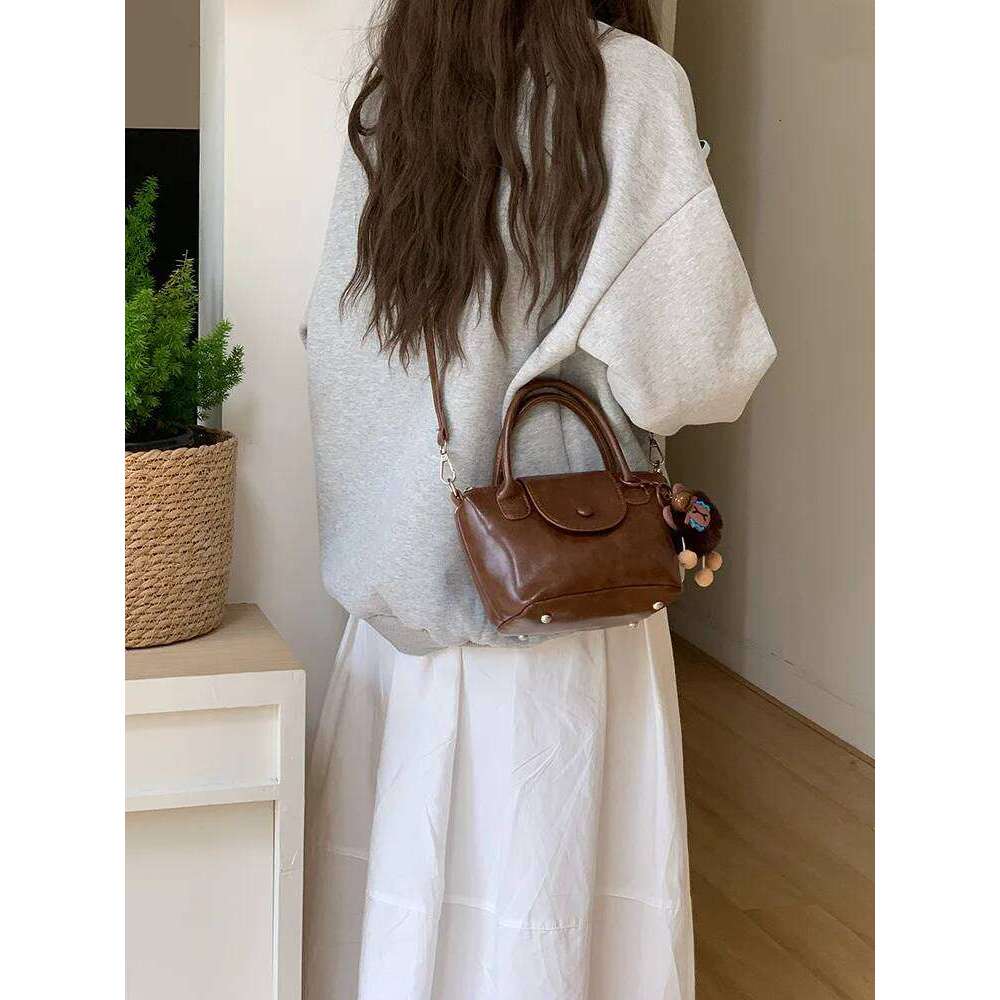 Fashion Lightweight Simple Shoulder Large Capacity Durable Classic Ladies Crossbody Dumpling Bag, All Seasons