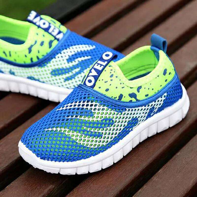 Size 21-38 New Mesh Kids Lightweight Children Casual Breathable Boys Shoes Non-slip Girls Sneakers Zapatillas Y260128