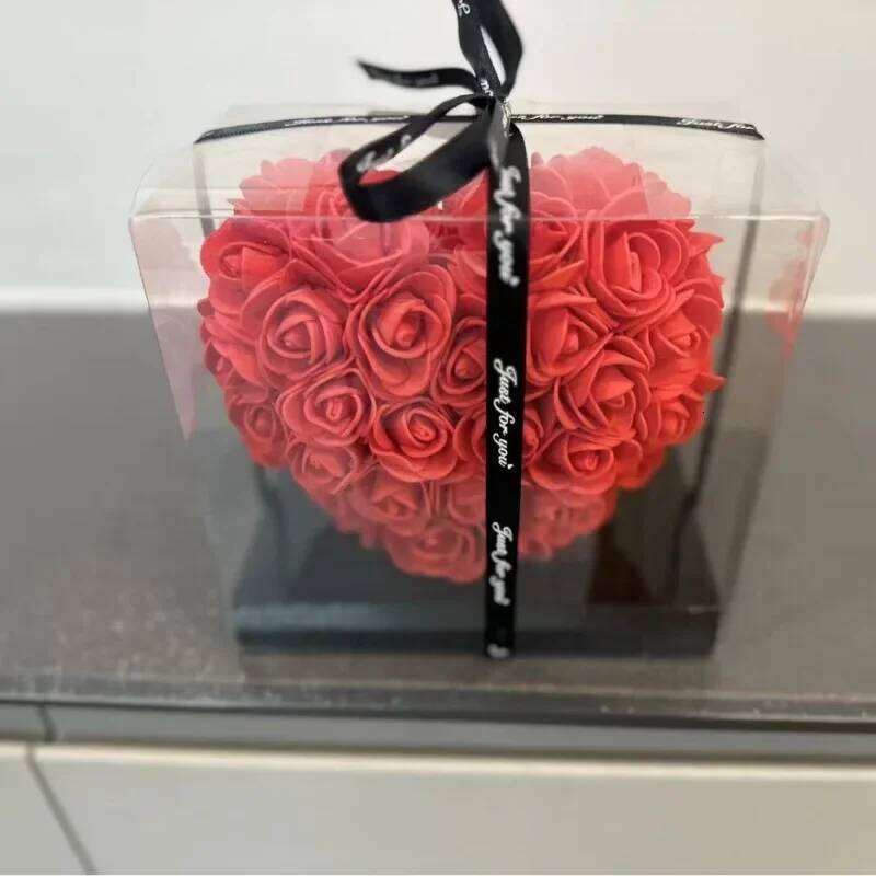 15cm Rose Love Box Artificial Flower Wedding Decoration Valentine's Mother's Day Gift Home Decor Y260131
