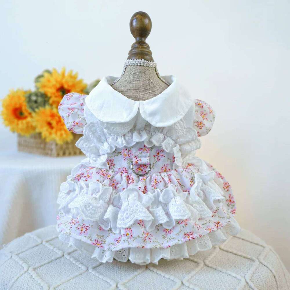 Dog for Small Dogs Floral Girl Puppy Dress Breathable Cute Princess Doggie Dresses Spring Summer Pet Cat Clothes H260129