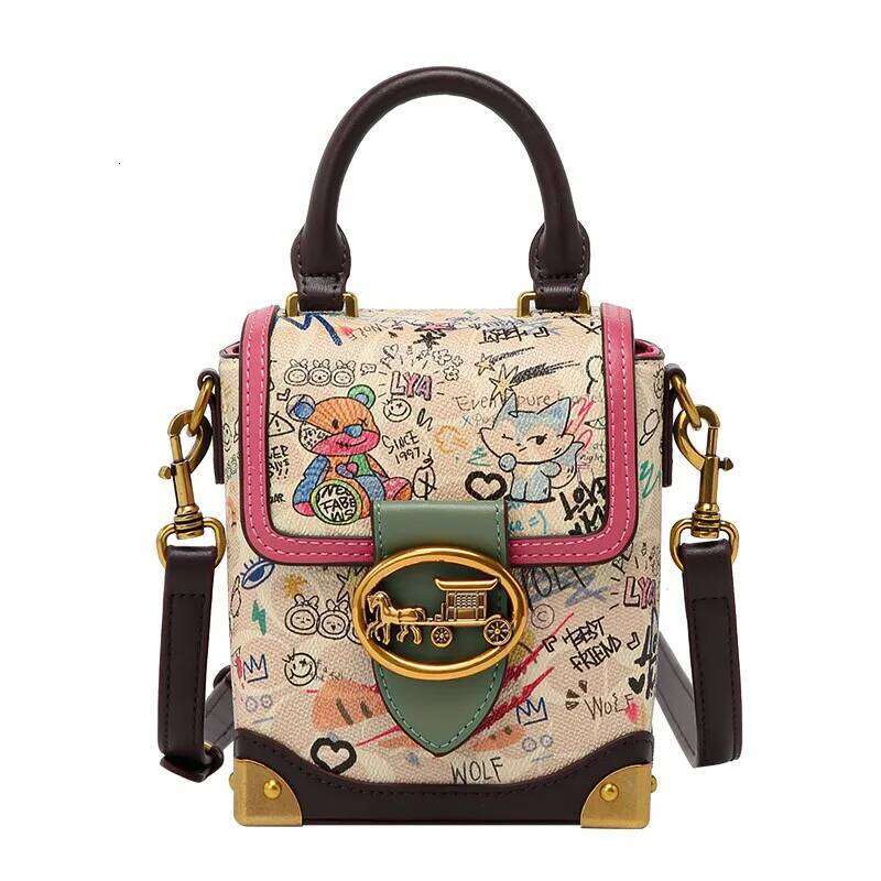 Women's handbag, advanced strategist box 2024 new high-end contrasting color mobile phone bag, crossbody bag