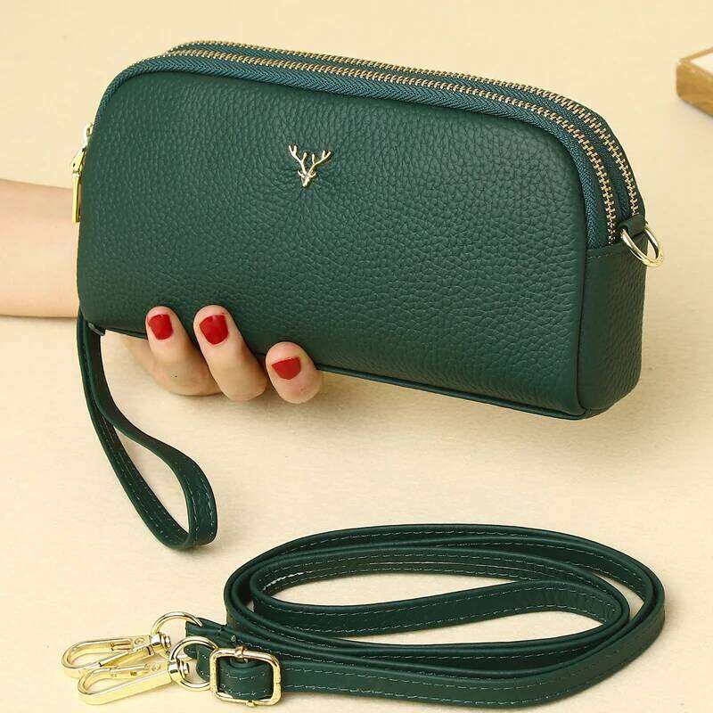 Drand design Women Shoulder Fashion Crossbody Bag for Cell phone bag Genuine ladies Clutch wallet Wrist purse XJ260131