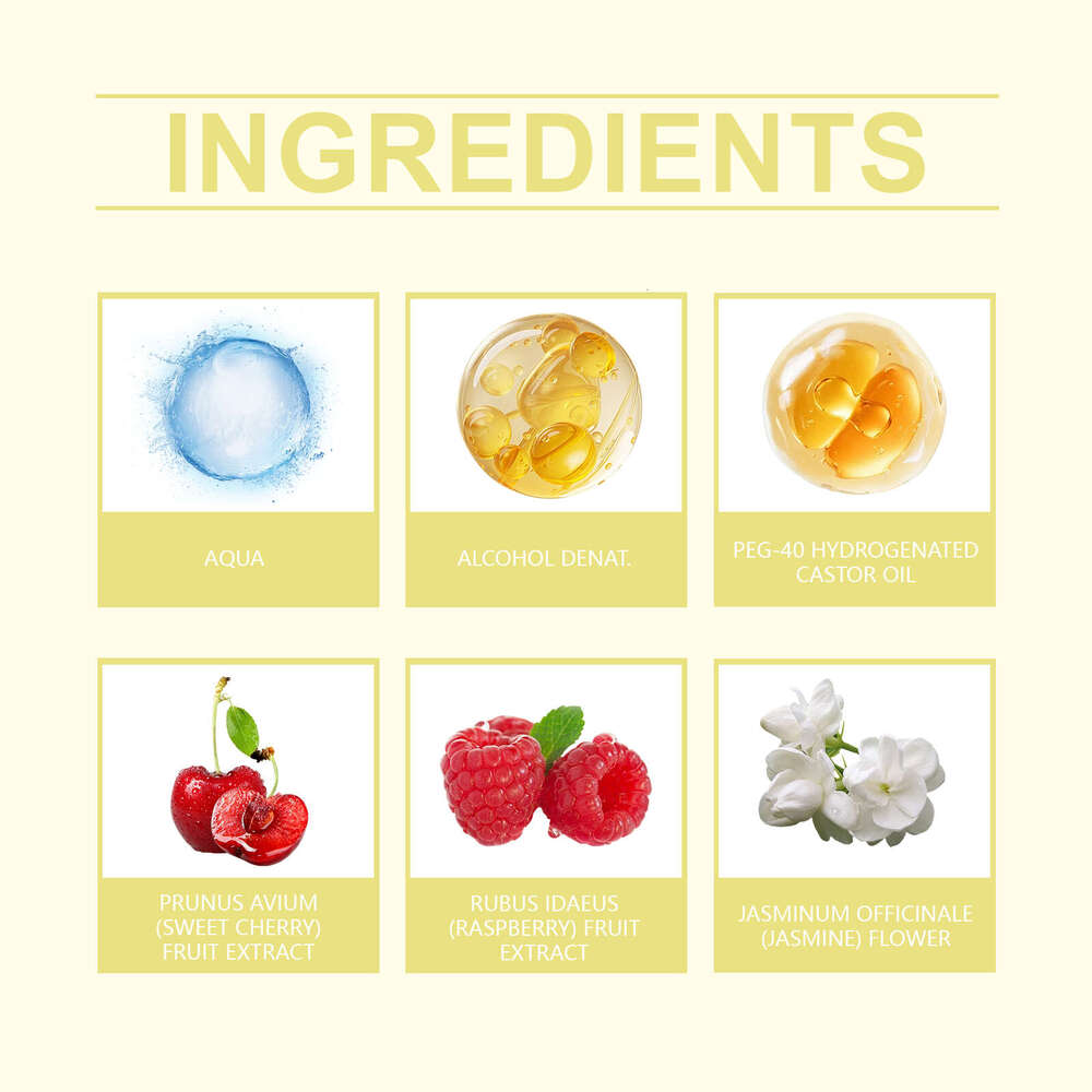 Roxelis Cherry Fragrance Spray Daily Natural Fresh Elegant Long-lasting Charm Gentle Romantic Perfume S260131