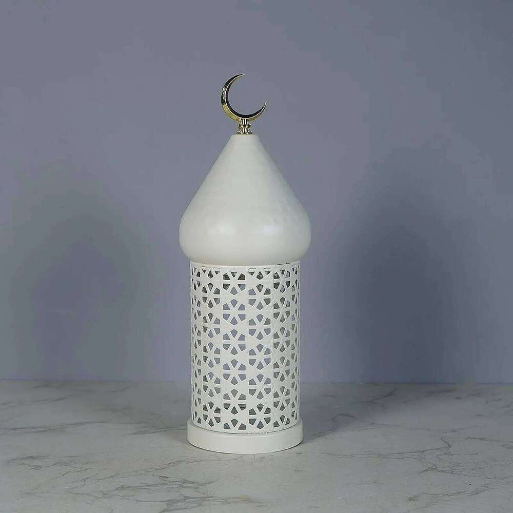 Decorative Candle Holder Ramadan Decoration Eid Mubarak Desktop Ornament for Weddings Living Dining Room Mantel Home Decor Y260131