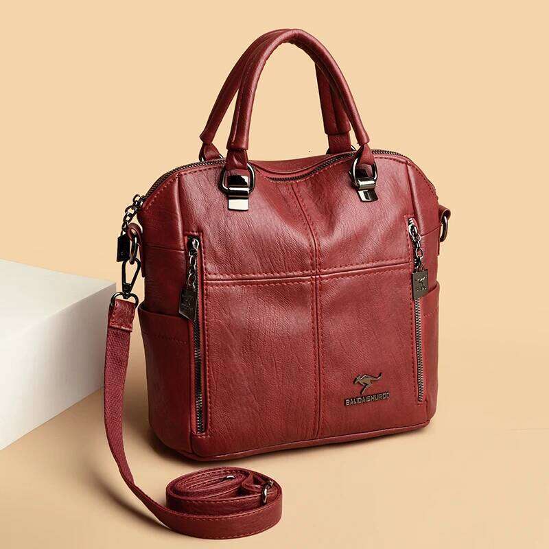 Hot Sale High Quality Leather Women Shoulder Multifunction Travel Backpack School Bags for Girls Bagpack Mochila