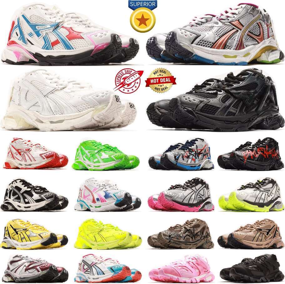 track led runners luxury designer sneaker 7.0 7.5 3.0 platform brand all black white multicolor pink blue grey ancien old daddy men women trainers tennis shoes with box