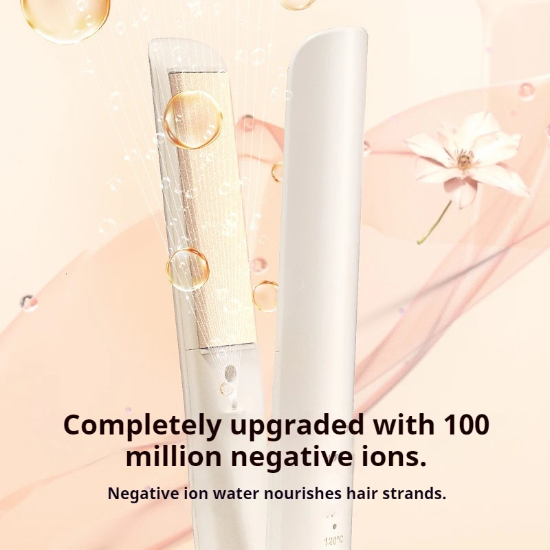 Mini Hair Flat Iron 2 in 1 Hair Straightener and Curler Portable Straightening Iron Constant Temperature 260126