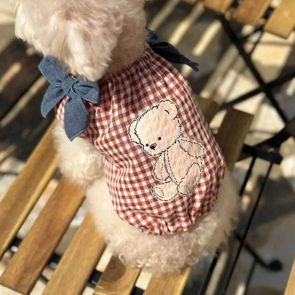 Comfortable Cute Dog Dress Cartoon Breathable Cat Princess Skirt Thin Design Soft Pet Summer Clothes for Puppy Kitten H260130