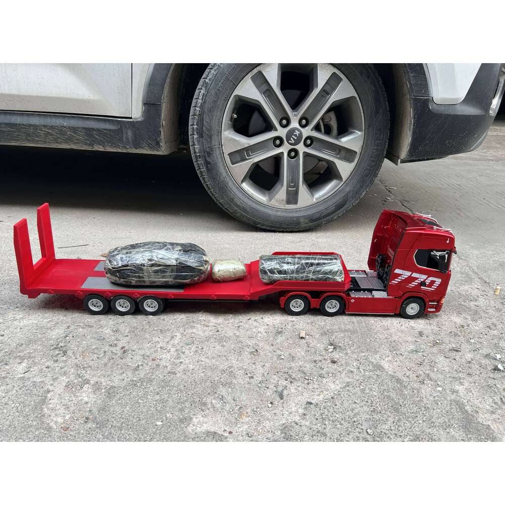 New genuine remote control engineering Huina 770S trailer head alloy car model children's toy four-wheel drive ratio 501d Y260131
