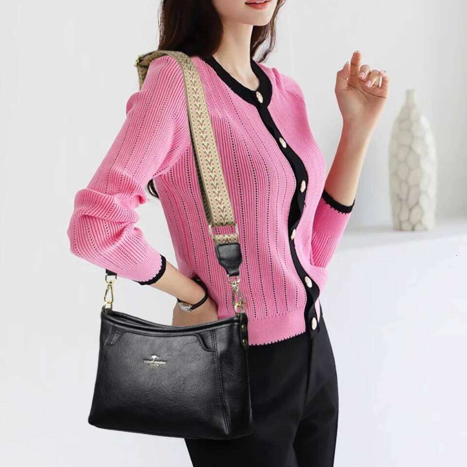 Top Quality PU Leather Tote For Women Luxury Shoulder Solid Color Crossbody Bags 2026 New Fashion Female Sac Xiu Lai Si