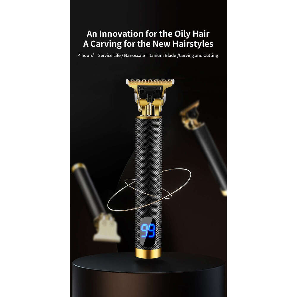 Cross-Border Trimmer Electric Oil Head Carving Shaver Bald Hair Clipper S260131