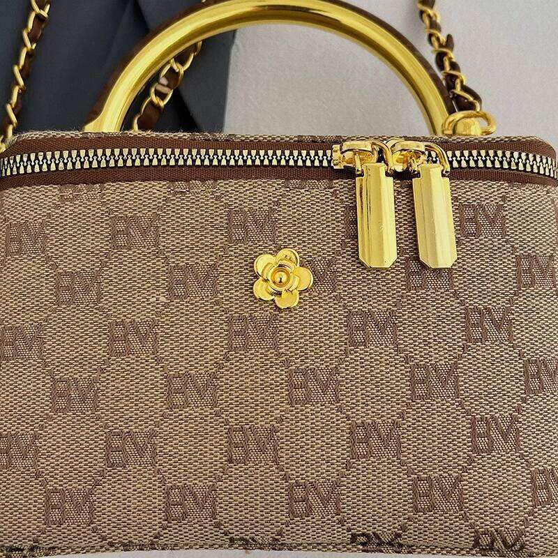 Designer luxury printed fabric women's box chain handbag shoulder crossbody bags bolsos de mujer bag XJ260131