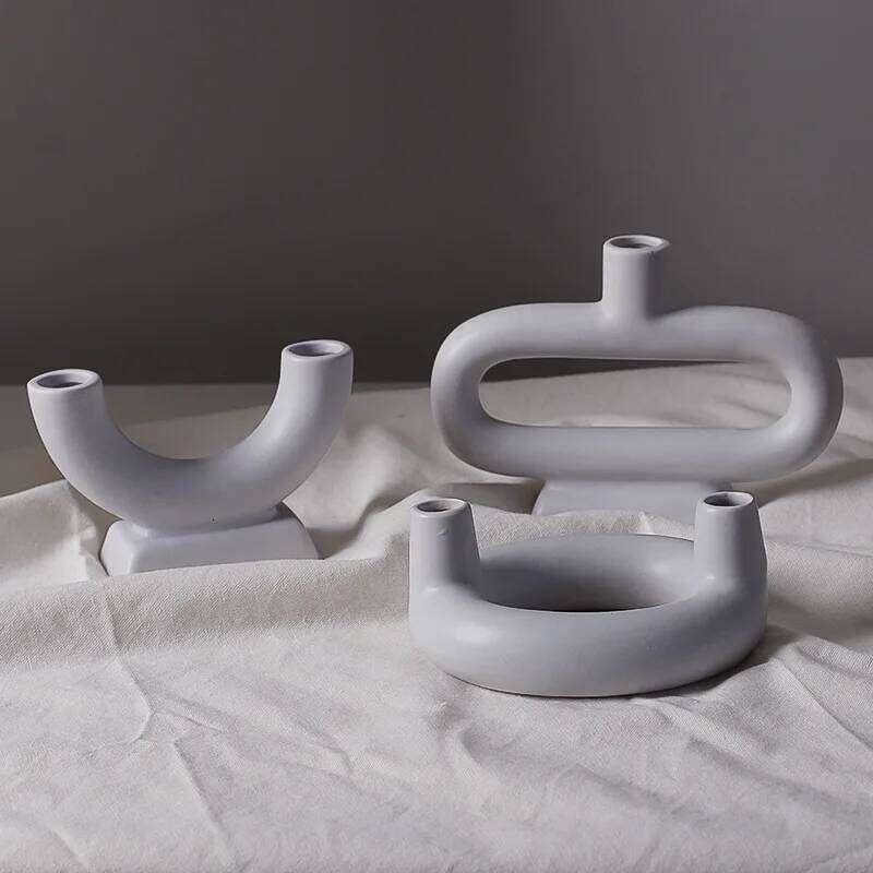 Nordic Design candlestick Concrete Holder Candle Living Room Household Homestand Decoration Ornaments Y260131