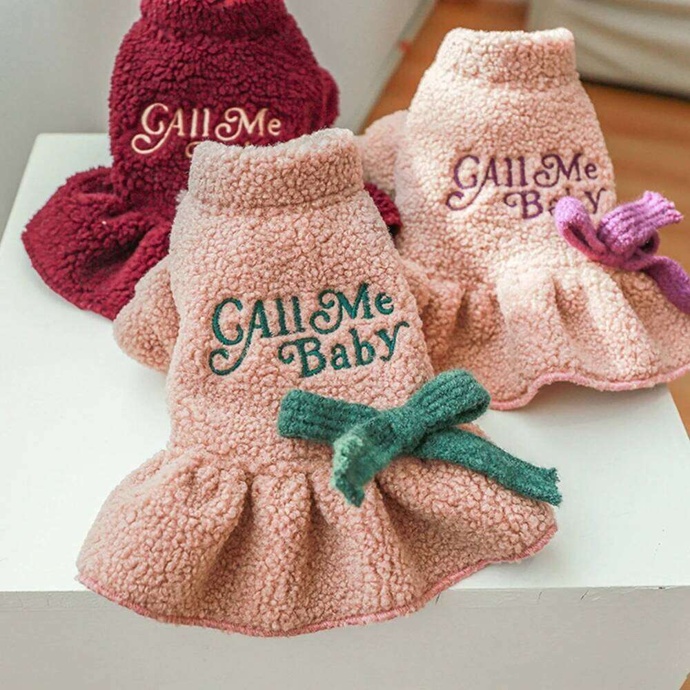 Thick Sweater Cats Winter Dog Warm Cat Coat Yorkshire Chihuahua Shirt Dress Pet Costume For Small Medium Dogs H260129