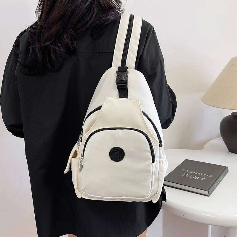 Backpack for women, hot selling nylon fabric, lightweight, large capacity, outdoor travel, high aesthetic value