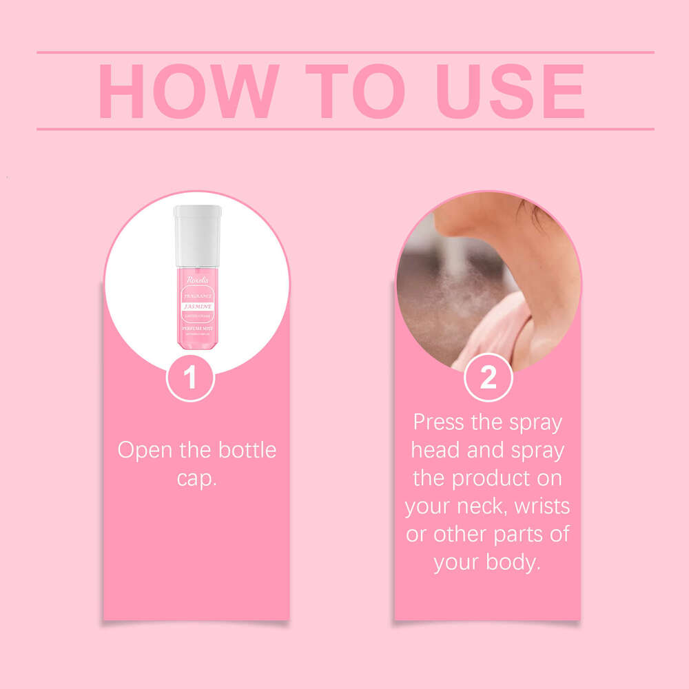 Roxelis Jasmine Elegant Fresh Long-lasting Fragrance Exudes Charm Portable Niche Body Perfume Spray S260131