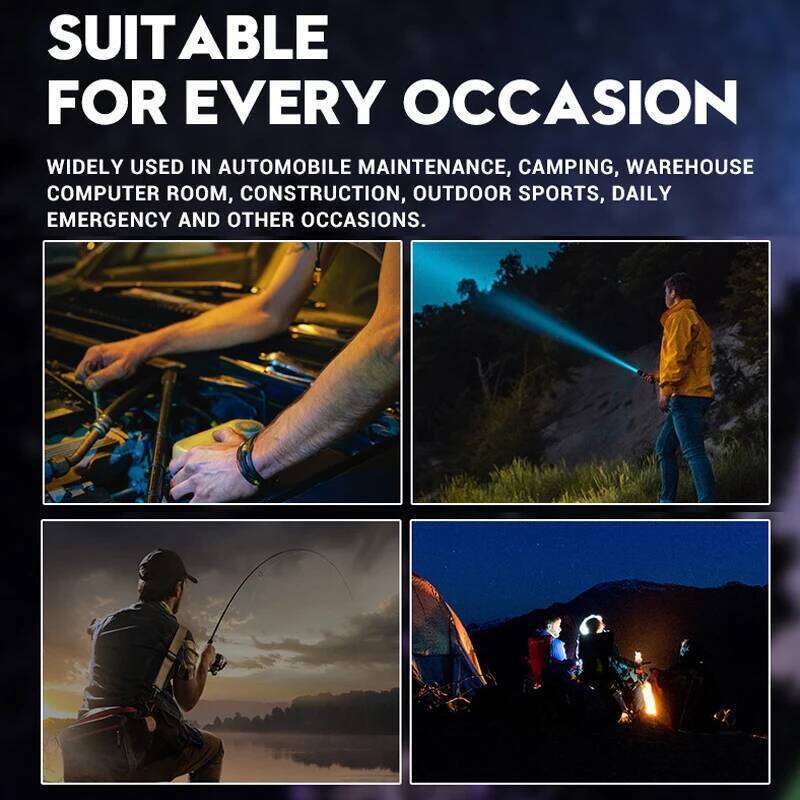 White Laser torch Zoom Tactical Flashlight GT10 USB Rechargeable Portable Flash Torch Camping Fishing Strong Outdoor Light H260131