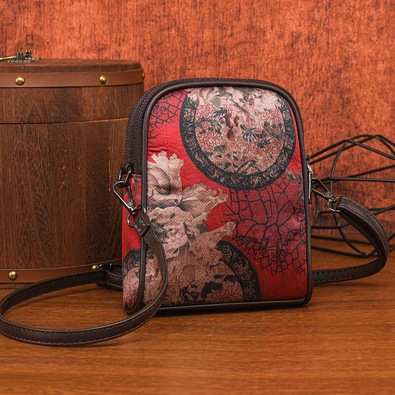 Single Shoulder Ethnic Thousand Miles Of Rivers And Mountains National Style Texture Crossbody Classical Versatile Casual Commuter Bag Cross-Border MA