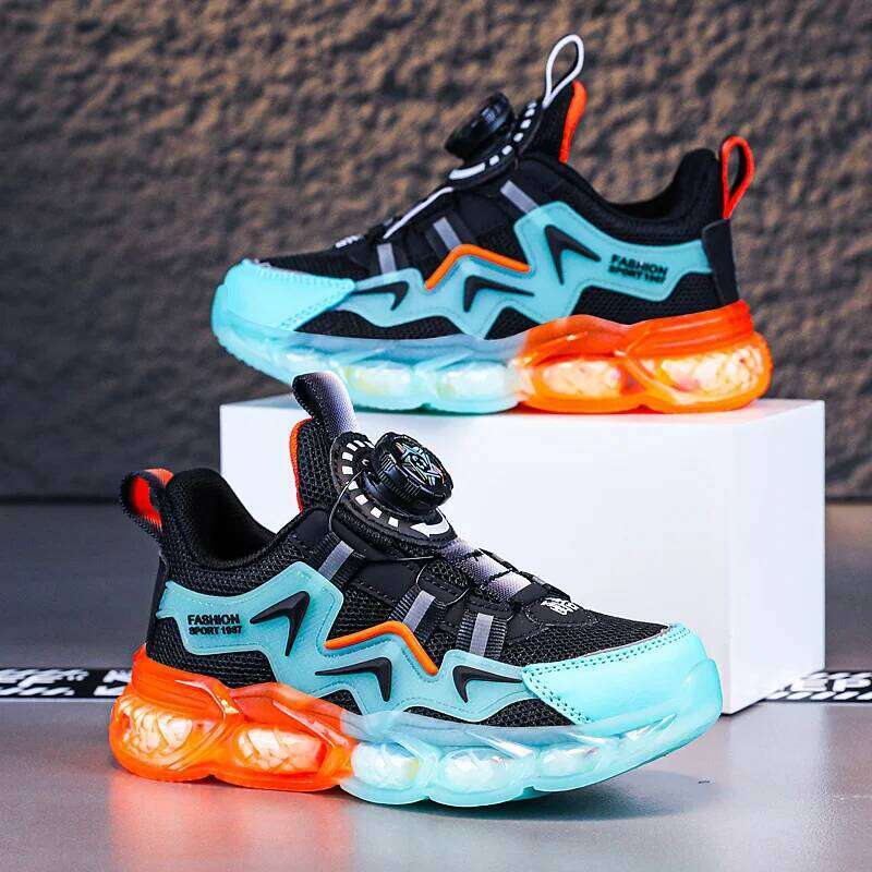 Childrens Sneakers Casual Mesh Breathable Flat Walking Fashion 2024 Trendy Girls Tennis Kids Sports Shoes for Boy Y260128