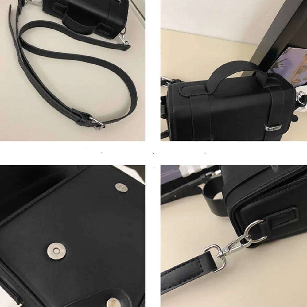 Minimalist Men's Shoulder Fashionable Male PU Leather Crossbody Bags Small Flip Style Messenger Bag for Men Designer Handbag