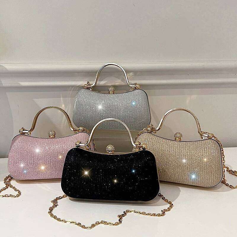 Evening party bags: This year, there is a trend for sophisticated and feminine women's bags. There are simple buttoned small bag