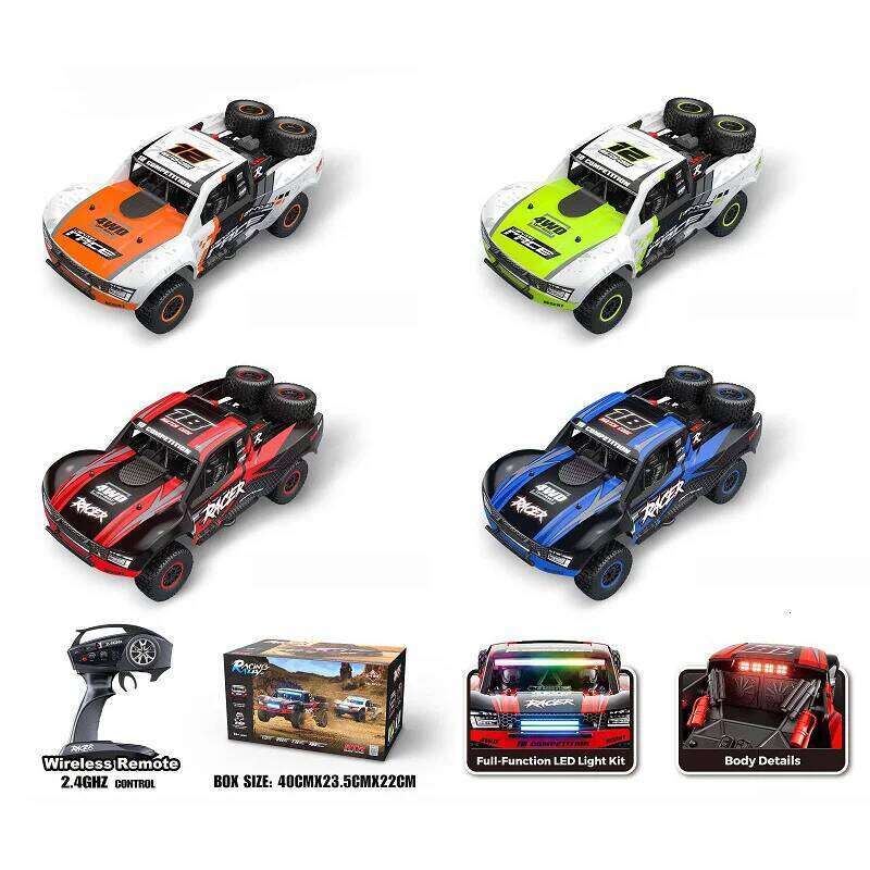 New 2025 Hb-Rd1201-1/1204-1 1/12 Scale Remote Control Truck 2.4GHz Short-Distance Brushless Motor Full-Size Model Toy Car Y260131