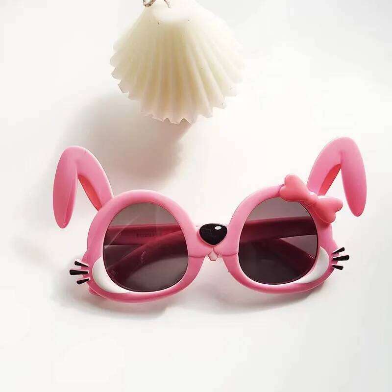 New Girl's Super Little Rabbit Sunglasses Stylish Cartoon Children's Eyewea Baby Outdoor play Cute Eyeglasses H260130