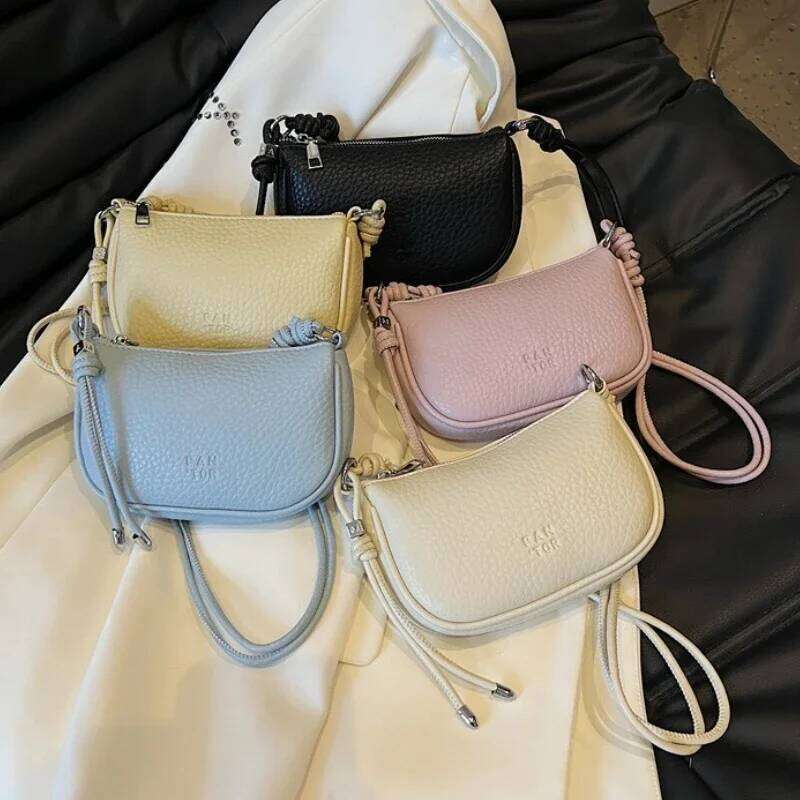 Versatile, Solid Color, Exquisite Design, Daily Commuting, Casual Shoulder Handbag Ladies' Crossbody Bag Is Fashionable 2025