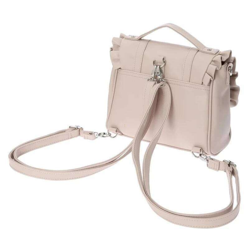 Casual PU Leather Kawaii Backpack Lolita Knot Women's Bapa Handbag Single Crossbody Double oulder Korean Sle Ita Bag