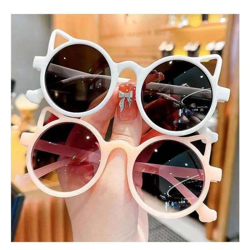 New Children's Sunglasses Essential for Baby Travel Super Boys Girls Glasses Fashionable and Cute Sunshade Eyewear H260130