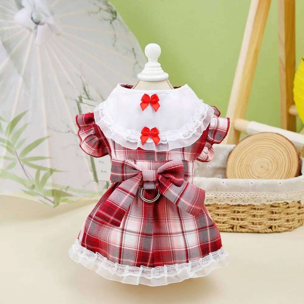 Fashion Cute Pet JK Skirt Breathable Soft Cat Princess Dress Thin Design Comfortable Dog Clothes Spring H260129