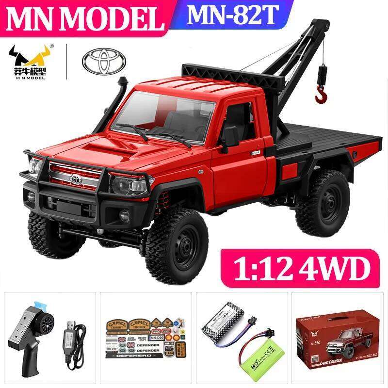 1:12 MN82 Proportional Simulation Remote-controlled Off-road Vehicle Four-wheel Drive Remote Control Pickup Model Boy Toy Gift Y260131