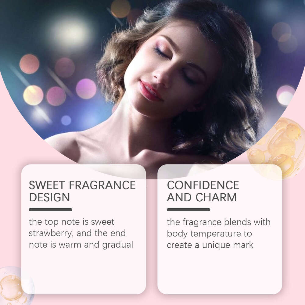 Roxelis Strawberry Candy Energetic Fresh Sweet Long-lasting Fragrance Date Commute Multi-scenario Portable Perfume S260131