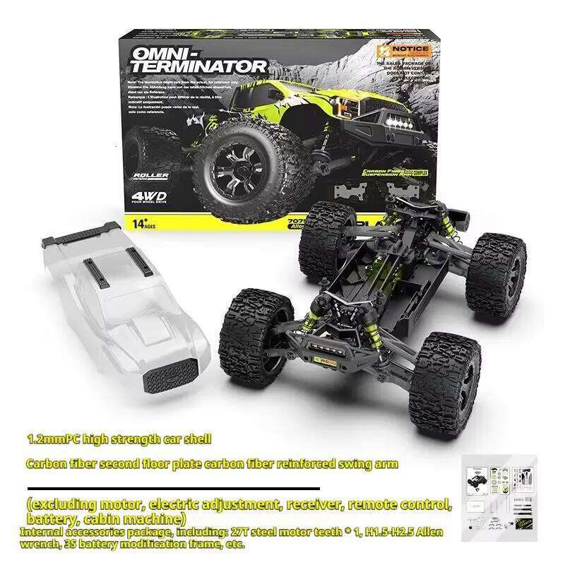 Terminator 1:10 Scale RC Car Universal Remote Control Electric Brushless 4WD Off-Road Vehicle V2 Version for Ages 14+ Toy Y260131